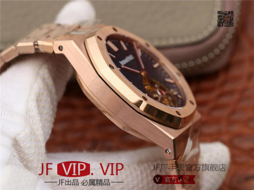 R8最新力作.AUDEMARS PIGUET 【爱彼.皇家橡树陀飞轮腕表】型号：26522OR.OO.120OR.01千变万化的图案，对比与色彩，探索全新途径，心灵与眼眸共同领略的高级制表传奇。 商品图5