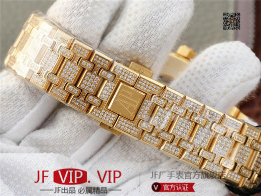 爱彼皇家橡树系列15400.OR满天星钻表少量到货 搭载316L进口不锈钢表壳 精选进口奥地利水钻 搭载9015改原装cal.3120超薄自动机械机芯 商品图7