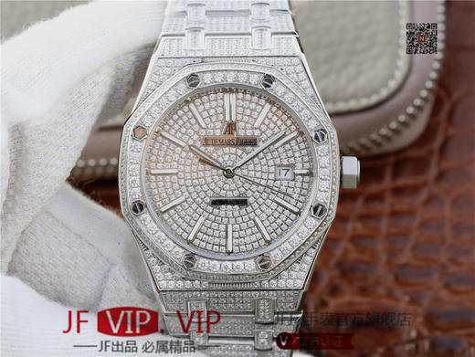 爱彼皇家橡树系列15400.OR满天星钻表少量到货 搭载316L进口不锈钢表壳 精选进口奥地利水钻 搭载9015改原装cal.3120超薄自动机械机芯 商品图0