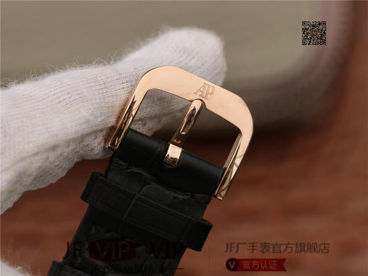 WF爱彼1570 OR.oo2CR.01超薄腕表39mm，在整体约4.2mm的厚度中，这款超薄腕表采用了进口9015Top改装2120机芯，具有独特的精准、靠的卓越性能，最为精美的是玫瑰金镂空自动陀 商品图8