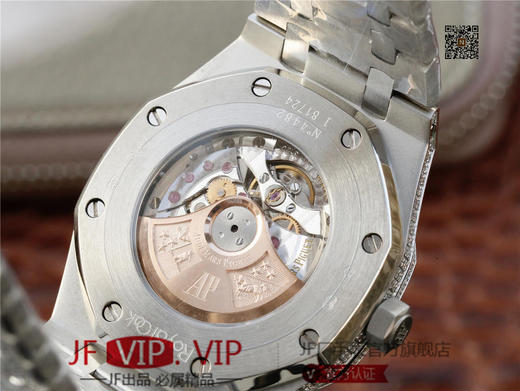 爱彼皇家橡树系列15400.OR满天星钻表少量到货 搭载316L进口不锈钢表壳 精选进口奥地利水钻 搭载9015改原装cal.3120超薄自动机械机芯 商品图6