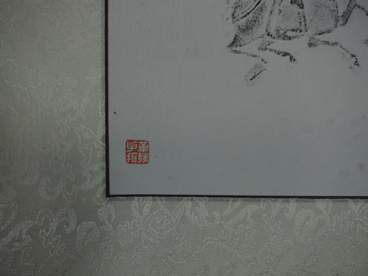 【文创】原拓挂轴汉代人物奔马WG005 商品图2