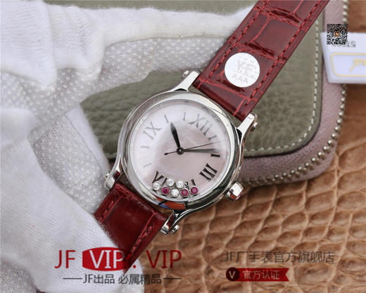 YF萧邦 HAPPY DIAMONDS 五彩缤纷系列 278559-3020 。女士腕表，皮表带，自动机械机芯，透底。 商品图2