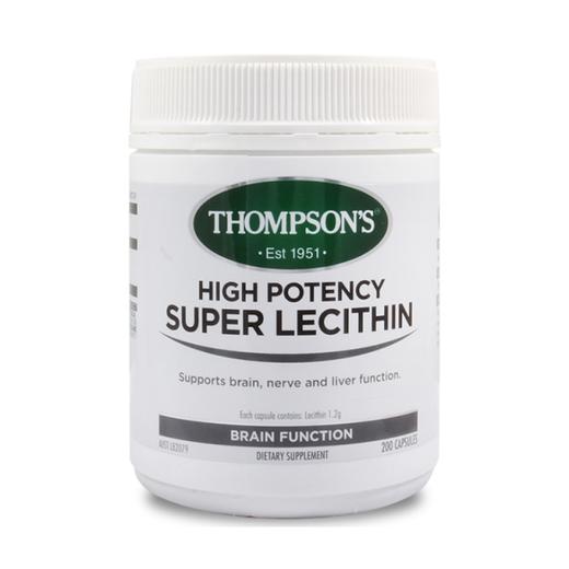 【保税仓】Thompson's 汤普森 超级卵磷脂 改善三高 200粒 商品图0