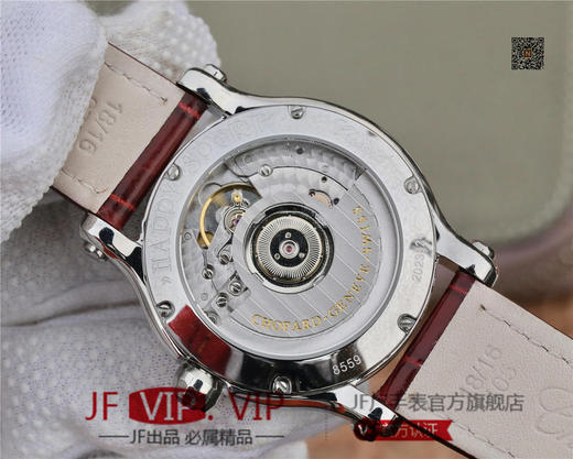 YF萧邦 HAPPY DIAMONDS 五彩缤纷系列 278559-3020 。女士腕表，皮表带，自动机械机芯，透底。 商品图6