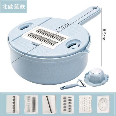 【格调厨房神器 沥水刨丝一体】护手多功能切菜器土豆丝切丝器刨丝器 商品图9
