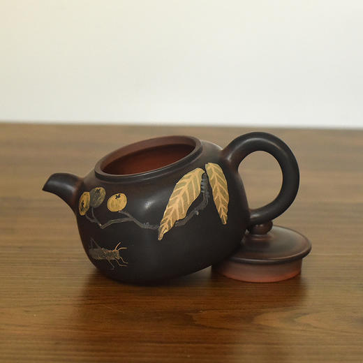 建水紫陶  三金壶 商品图5