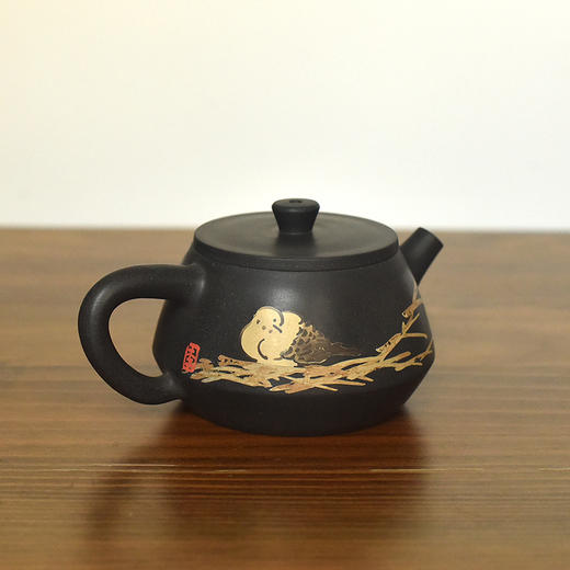 建水紫陶  三金壶 商品图0
