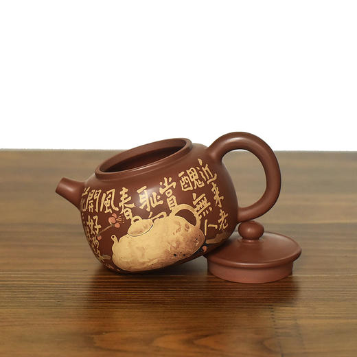 建水紫陶  三金壶 商品图5