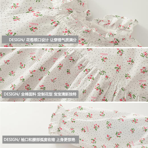 fx- 点点-一条可以搭配所有衣服的碎花连衣裙！ cgq927 商品图6
