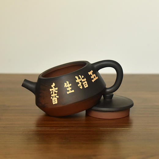建水紫陶  三金壶 商品图3