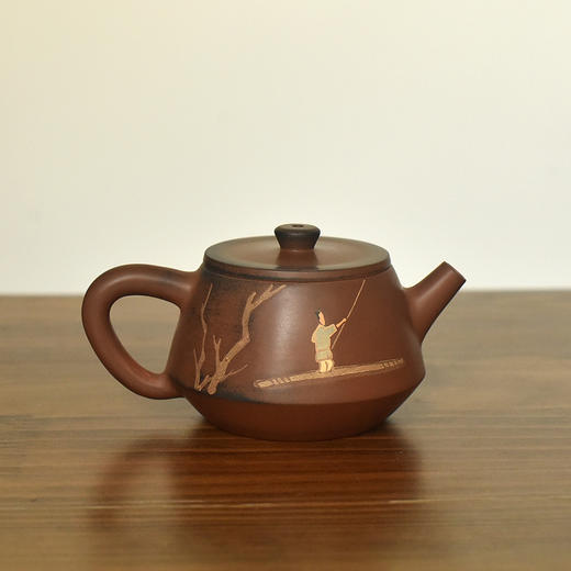 建水紫陶  三金壶 商品图0