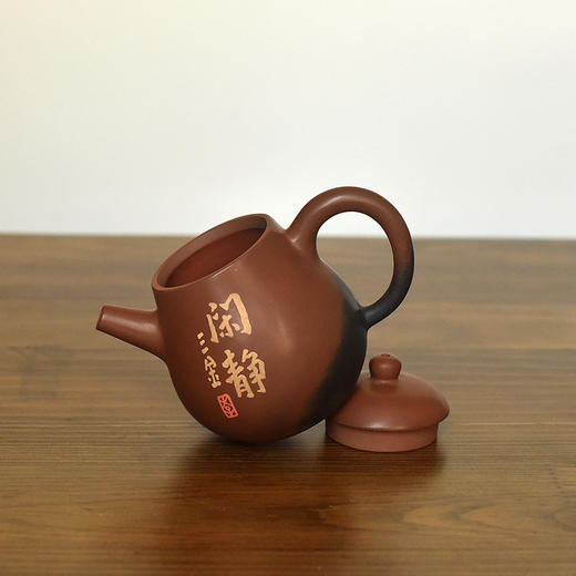 建水紫陶  三金壶 商品图4