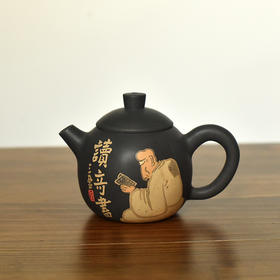 建水紫陶  三金壶