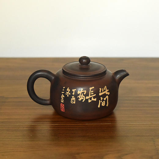 建水紫陶  三金壶 商品图4