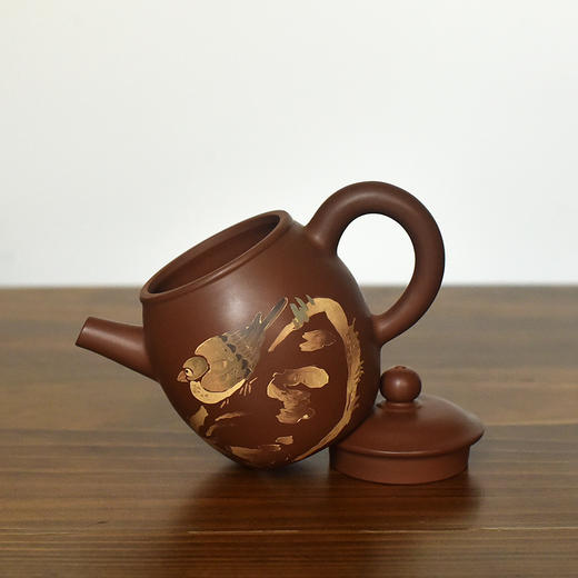 建水紫陶  三金壶 商品图3