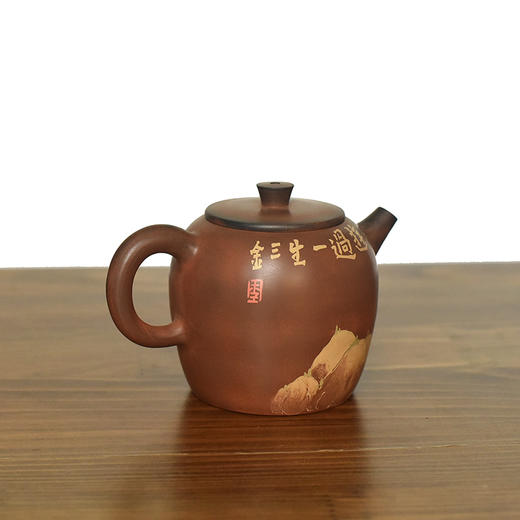 建水紫陶  三金壶 商品图1