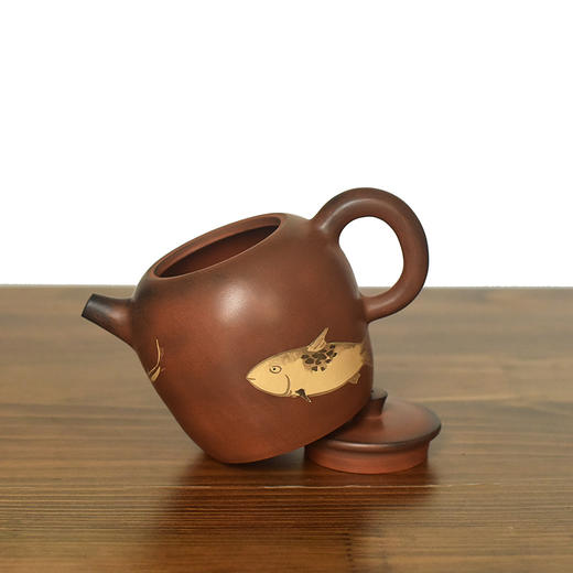 建水紫陶  三金壶 商品图5