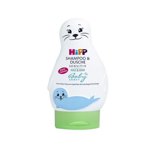 【保税仓】HIPP/德国喜宝 小海豹天然有机免敏洗发沐浴2合1 200ML 商品图0