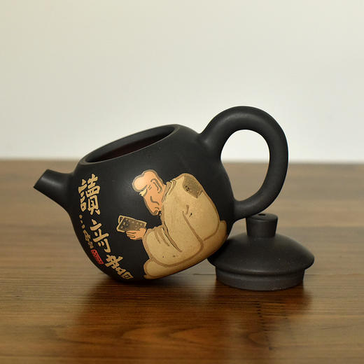 建水紫陶  三金壶 商品图3
