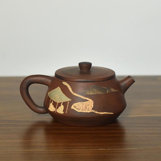 建水紫陶  三金壶 商品图0