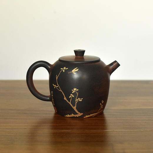 建水紫陶  三金壶 商品图0