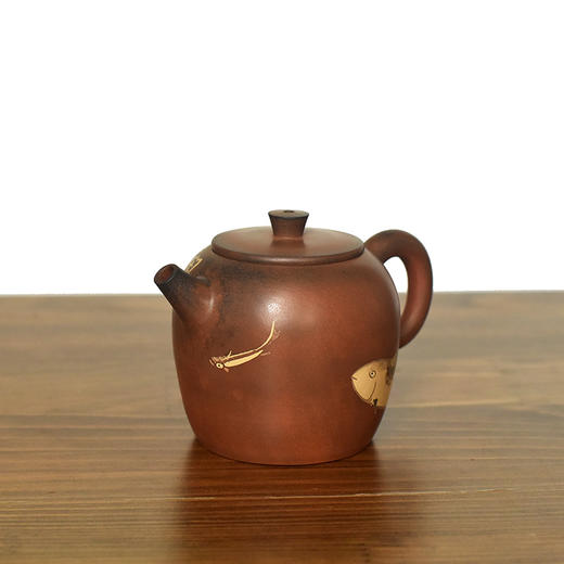 建水紫陶  三金壶 商品图4