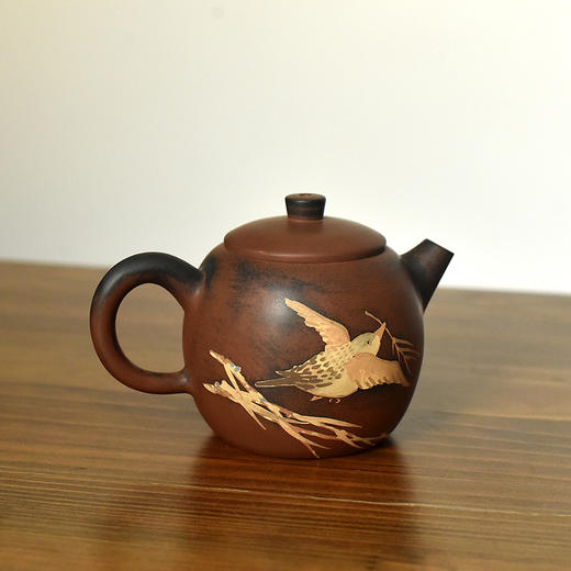 建水紫陶  三金壶 商品图1