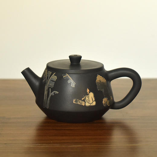 建水紫陶  三金壶 商品图0