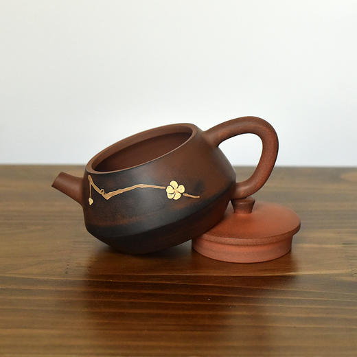 建水紫陶  三金壶 商品图4