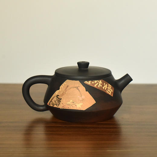 建水紫陶  三金壶 商品图0