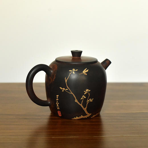 建水紫陶  三金壶 商品图1