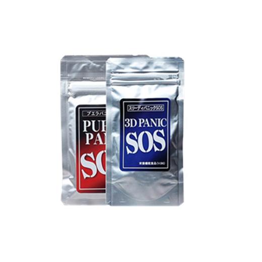 【保税仓】SOS 3D PANIC 甲壳素 60粒+SOS PUERA PANIC 野葛根（黑红） 15粒 商品图0