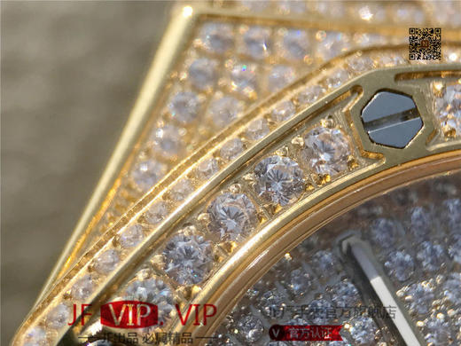 爱彼皇家橡树15400满天星系列 全表壳镶满钻 搭载9015改原装cal.3120超薄自动机芯 意大利牛皮表带 镶钻原装表扣 商品图6