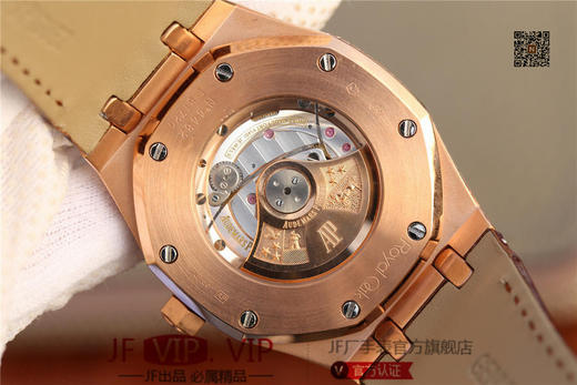 爱彼皇家橡树15400满天星系列 全表壳镶满钻 搭载9015改原装cal.3120超薄自动机芯 意大利牛皮表带 镶钻原装表扣 商品图12