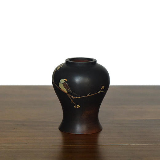 建水紫陶 三金花瓶 商品图1