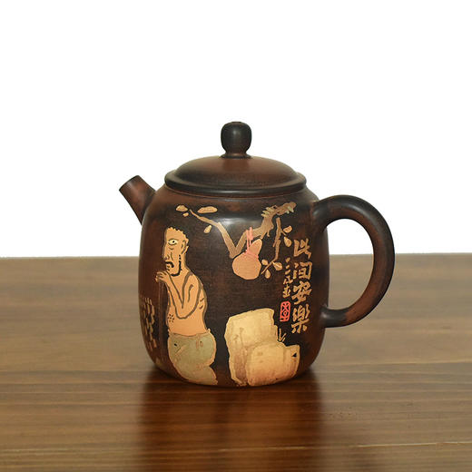 建水紫陶  三金壶 商品图1