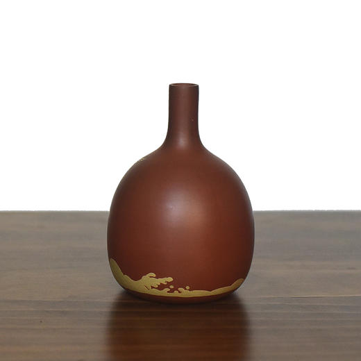 建水紫陶 三金花瓶 商品图5