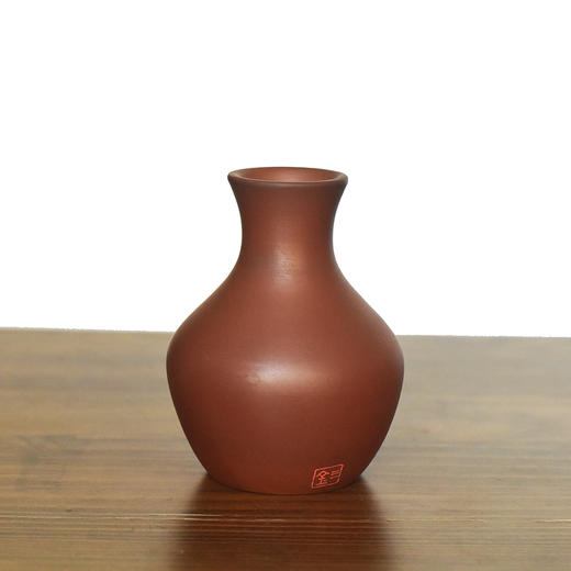建水紫陶 三金花瓶 商品图1