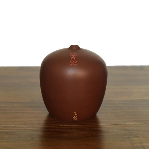 建水紫陶 三金花瓶 商品图3