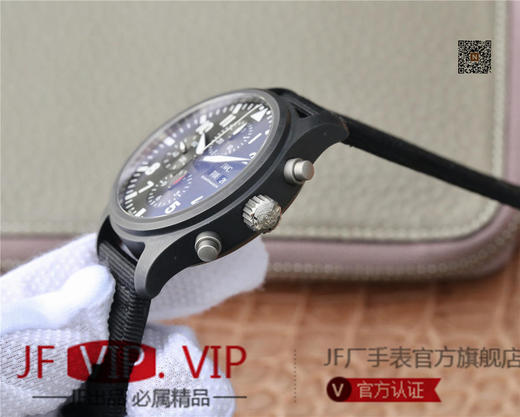 ZF万国IWC2019新款喷火战机计时腕表震撼来袭！驰骋高空 分秒必“真” ZF出品，必属精品！男士腕表，皮表带，自动机械机芯 商品图6