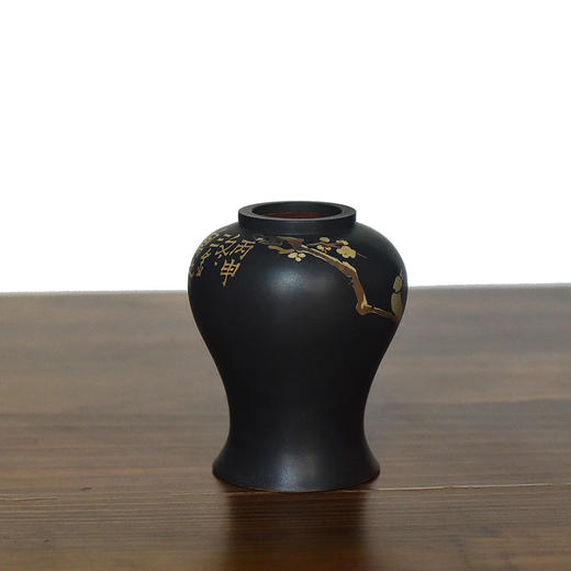 建水紫陶 三金花瓶 商品图4