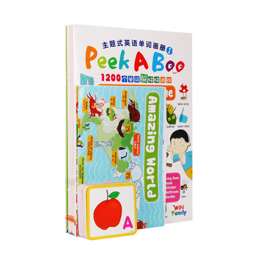 #小彼恩童书 Peekaboo 幼儿学习英语大乐门  单词大书6册  点读版 商品图0