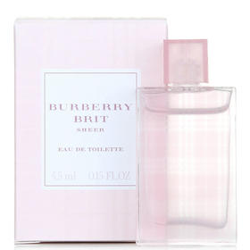 【香港直邮】英国 Burberry/巴宝莉 红粉恋歌女士香水小样 EDT 4.5ml