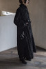 Renlisu 19AW 石墨黑古董纽扣烧花丝绒外套 商品缩略图1