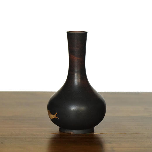 建水紫陶 三金花瓶 商品图5