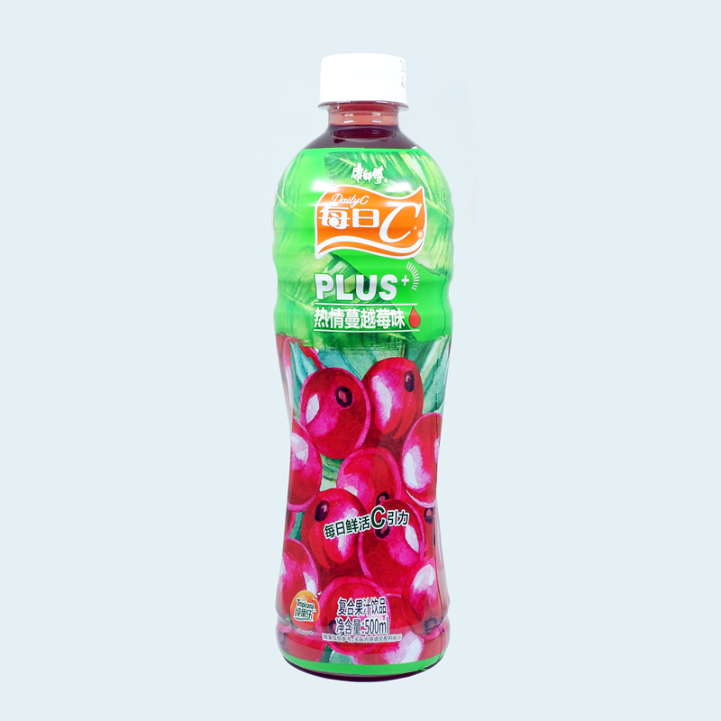 驿站-康师傅19新品每日c复合果汁500ml 蔓越莓味 阳光