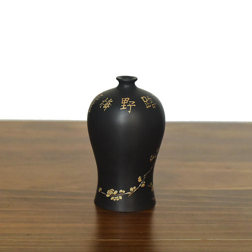 建水紫陶 三金花瓶 商品图3