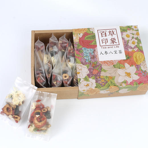 人参八宝茶组合花茶袋泡茶黄精贡菊红枣茶饮 商品图2