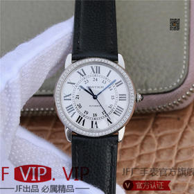 A8卡地亚伦敦SOLO中号WSRN0021腕表。直径36mm 厚度9.46 搭载卡地亚原装076全自动机械机芯。